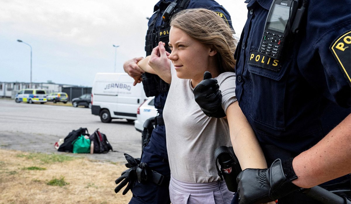 Sweden charges Greta Thunberg for blockading oil port